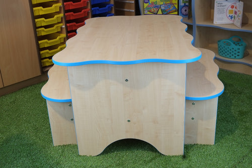 wave table and bench for schools