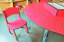 Load image into Gallery viewer, construction zone table and chairs set for education
