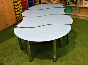 classroom tables grey